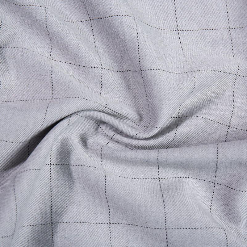 FX54237 Aangepaste ontwerpen Polyester Viscose Check Suite Fabric met Spandex voor uniformen