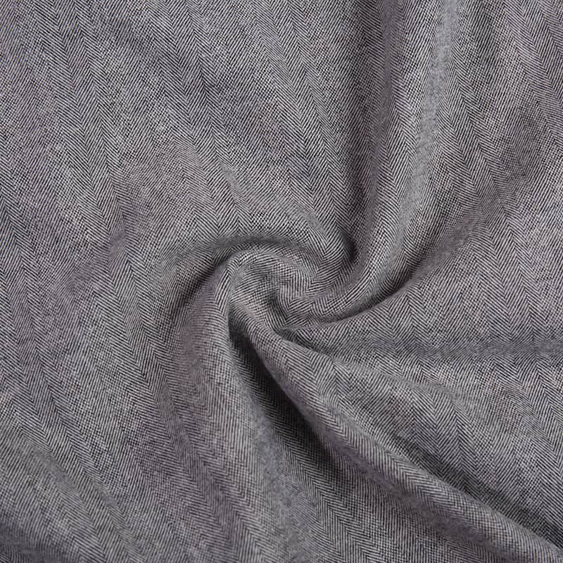Fx54869 Herringbandontwerp Zwaargewicht Poly Viscose Wool Cashmere Blend Fabric voor pak
